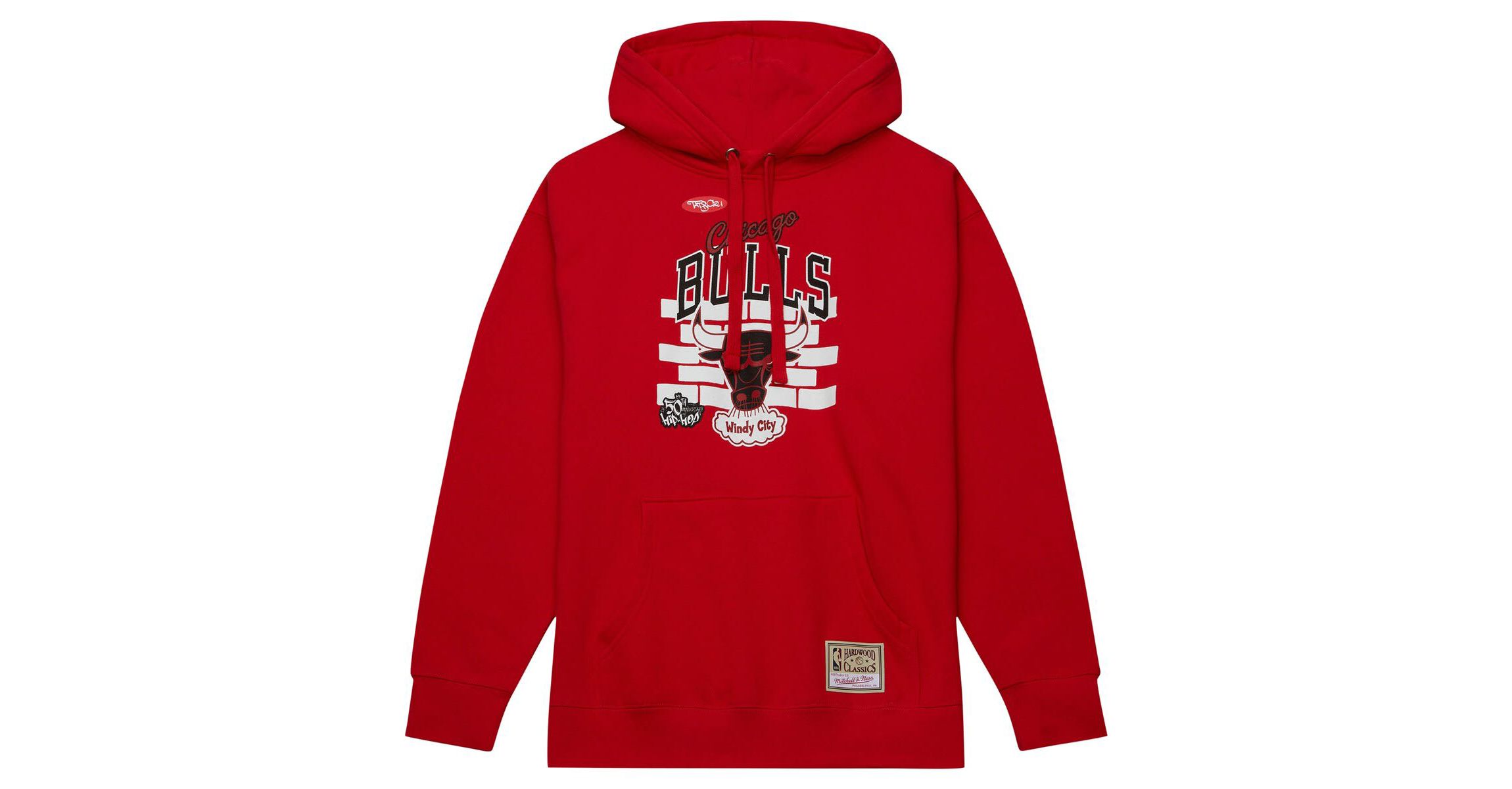 NBA x Tats Cru Chicago Bulls Hardwood Classics Brick Pullover Hoodie