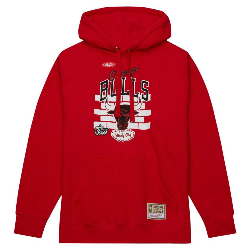 NBA x Tats Cru Chicago Bulls Hardwood Classics Brick Pullover Hoodie