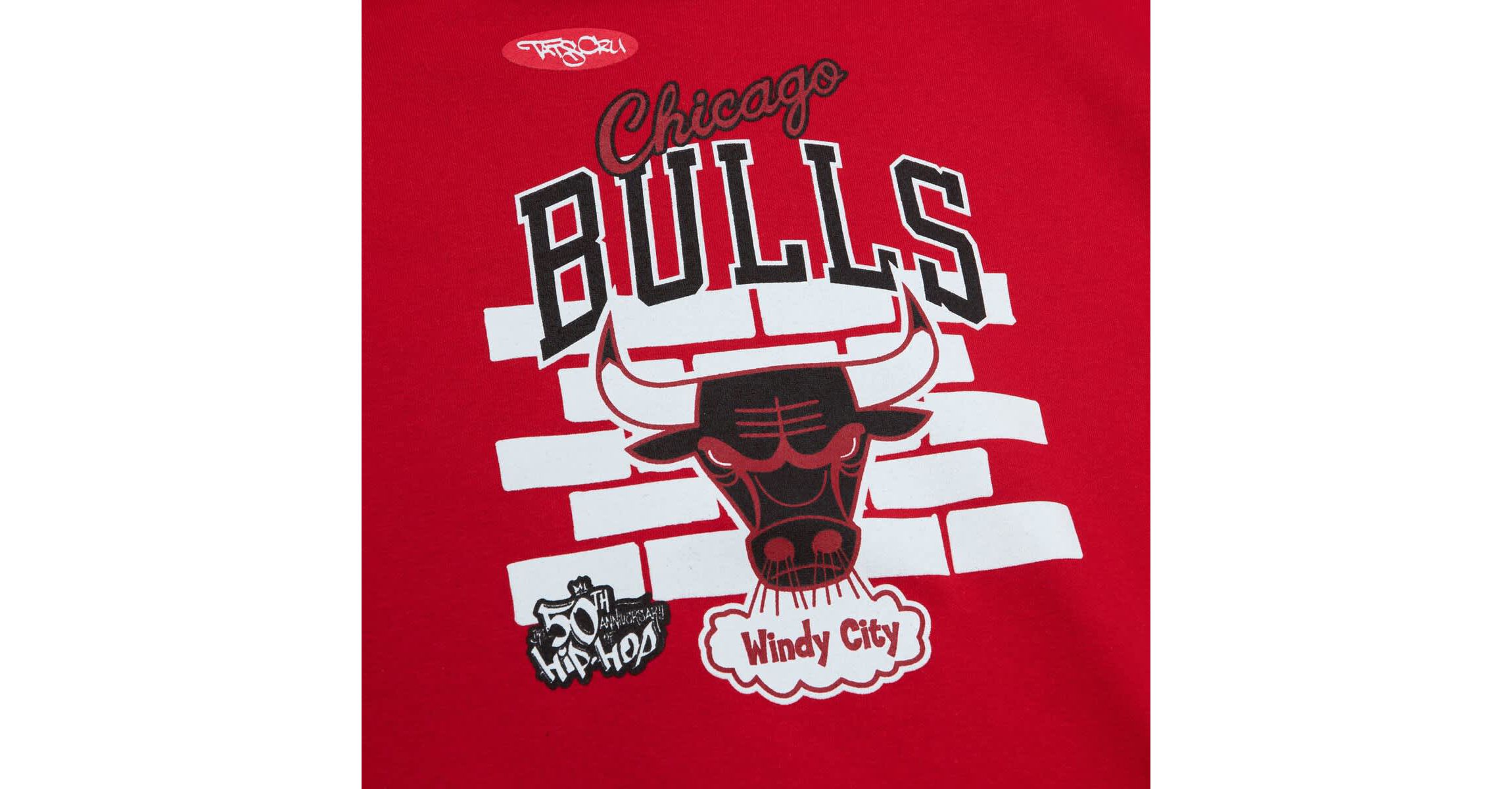 NBA x Tats Cru Chicago Bulls Hardwood Classics Brick Pullover Hoodie