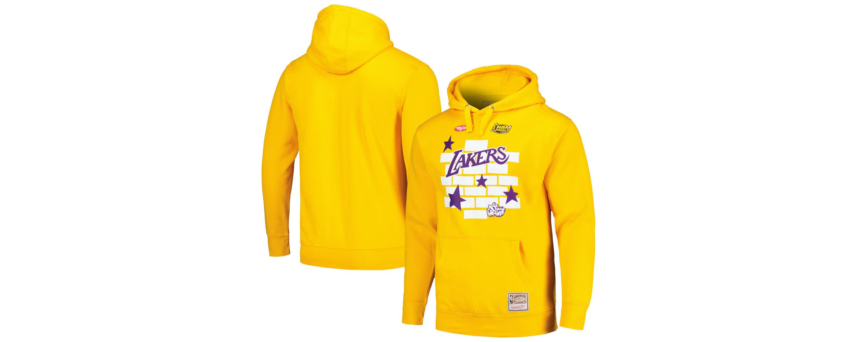 NBA x Tats Cru Los Angeles Lakers Hardwood Classics Brick Pullover Hoodie
