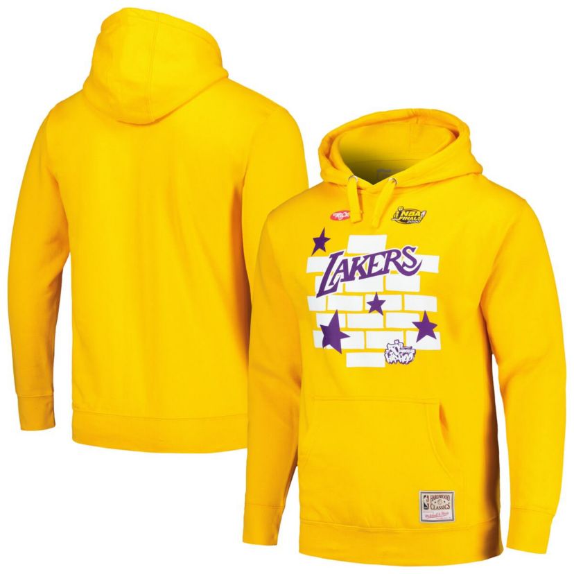 NBA x Tats Cru Los Angeles Lakers Hardwood Classics Brick Pullover Hoodie