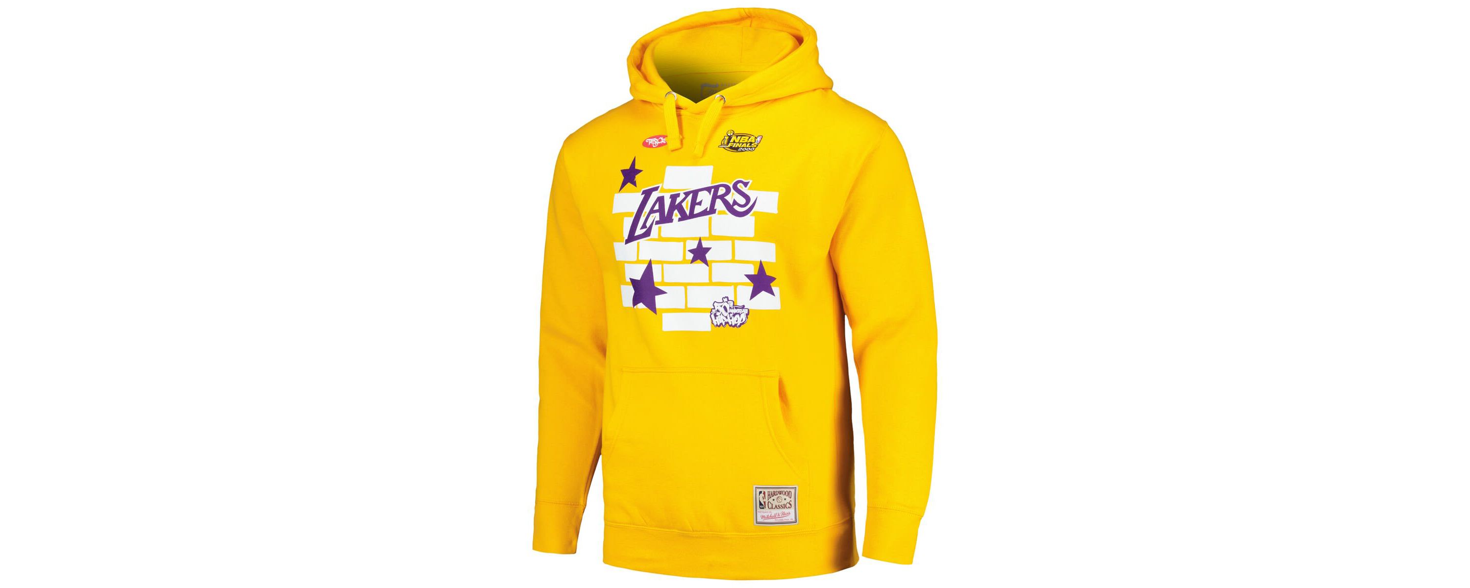 NBA x Tats Cru Los Angeles Lakers Hardwood Classics Brick Pullover Hoodie