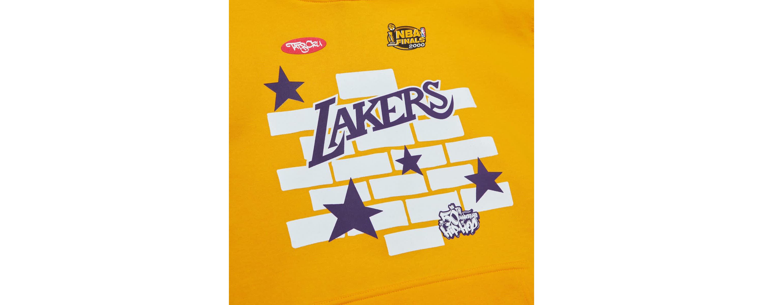 NBA x Tats Cru Los Angeles Lakers Hardwood Classics Brick Pullover Hoodie