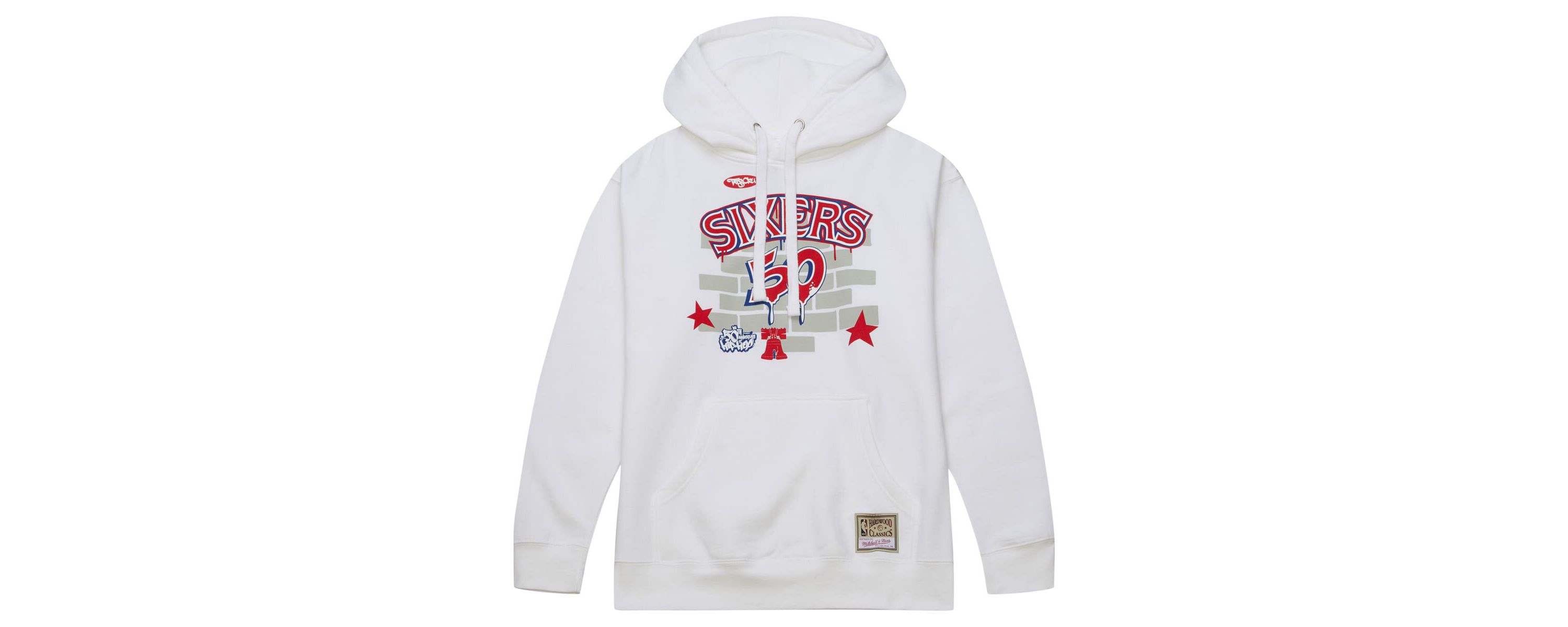 NBA x Tats Cru Philadelphia 76ers Hardwood Classics Brick Pullover Hoodie