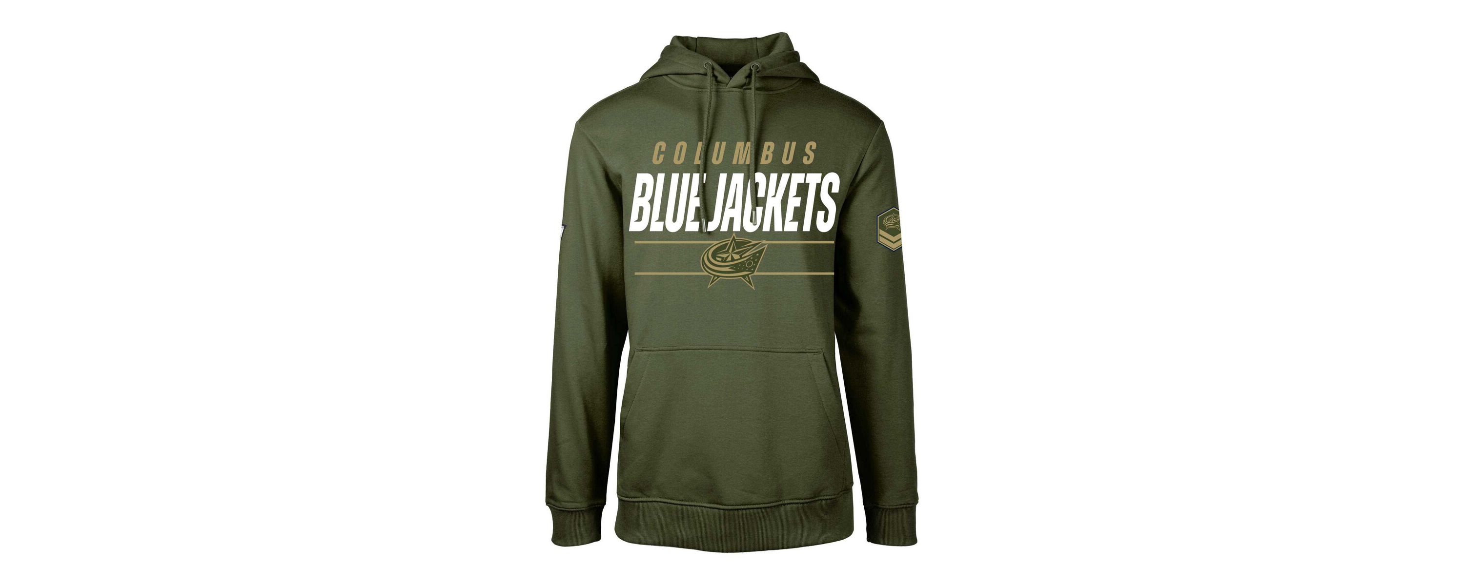 NHL Columbus Jackets Delta Podium Fleece Pullover Hoodie