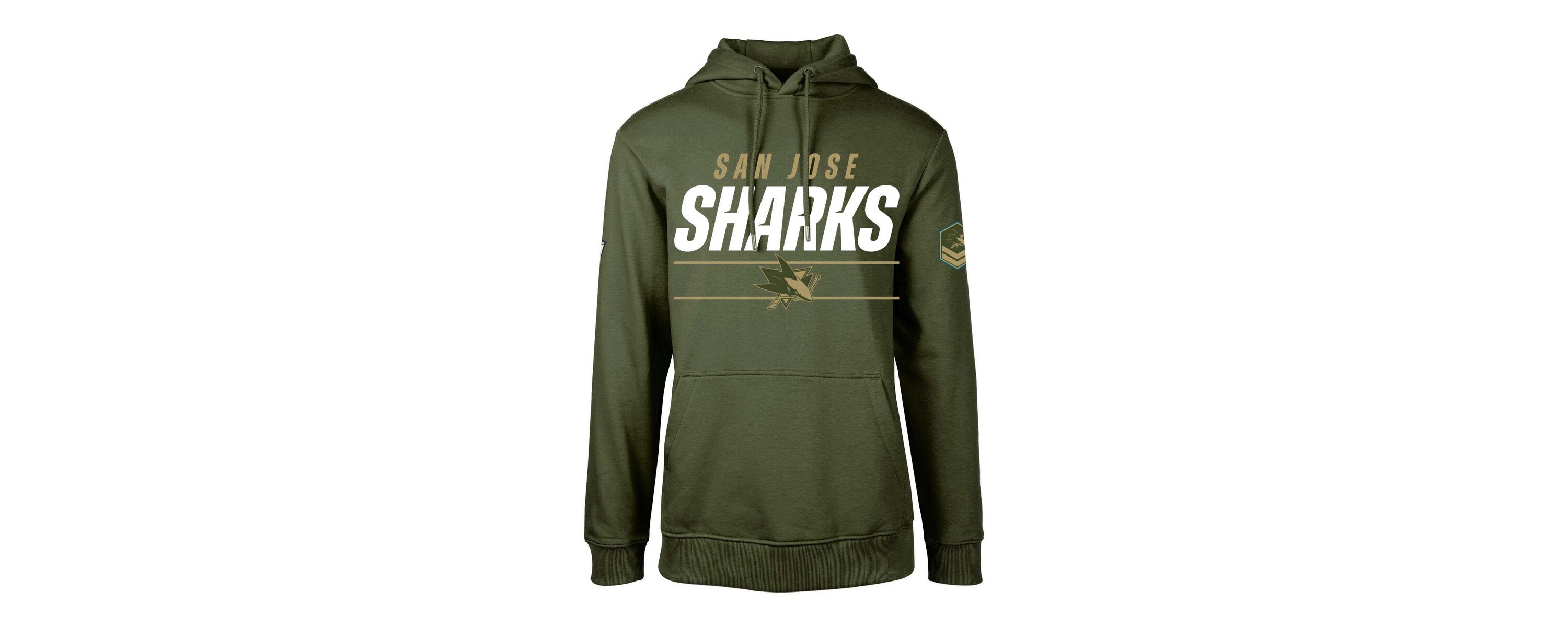 NHL San Jose Sharks Delta Podium Fleece Pullover Hoodie