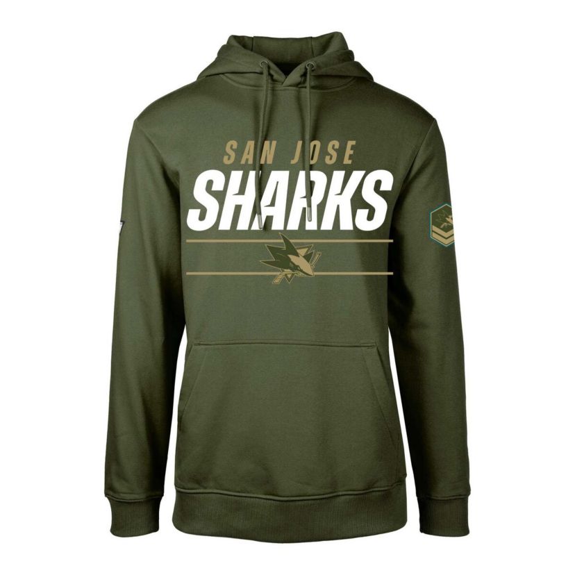 NHL San Jose Sharks Delta Podium Fleece Pullover Hoodie