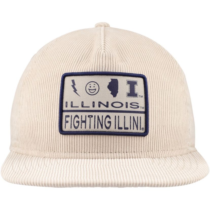 NCAA Illinois Fighting Illini Corduroy Golfer Snapback Hat