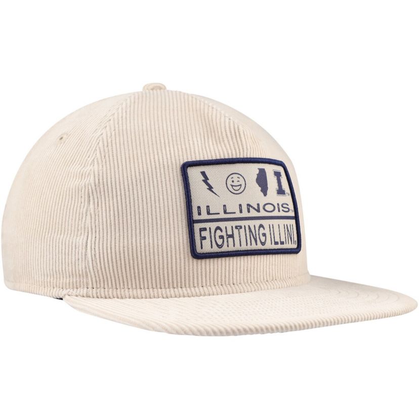 NCAA Illinois Fighting Illini Corduroy Golfer Snapback Hat