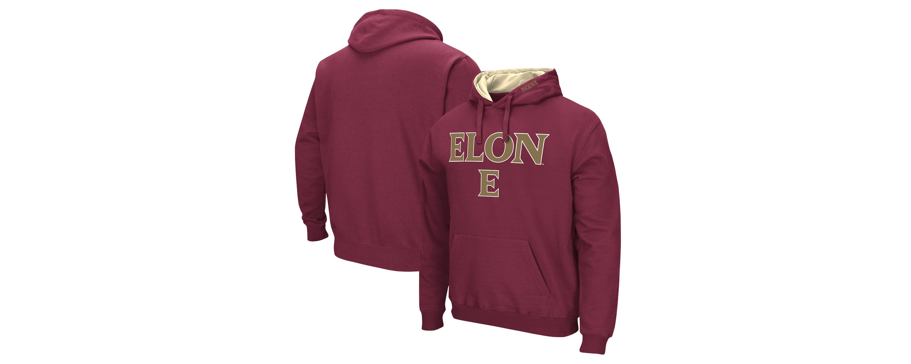 NCAA Elon Phoenix Arch & Logo Pullover Hoodie