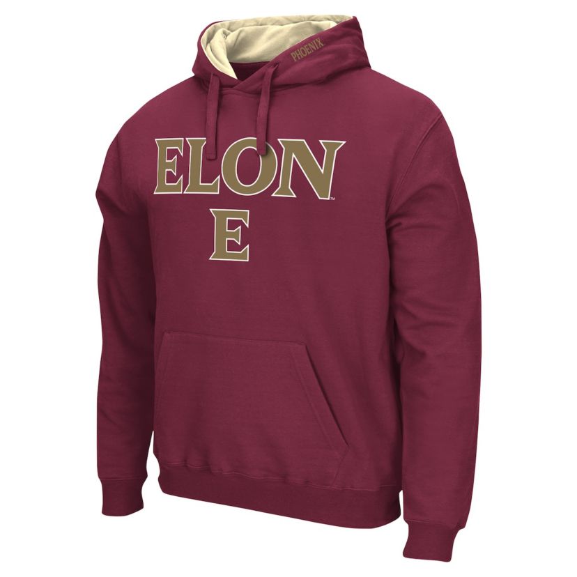 NCAA Elon Phoenix Arch & Logo Pullover Hoodie