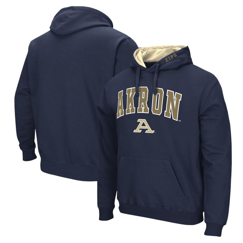 NCAA Akron Zips Arch & Logo Pullover Hoodie