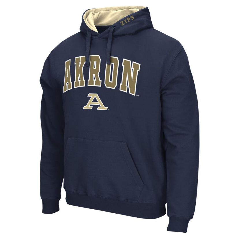NCAA Akron Zips Arch & Logo Pullover Hoodie