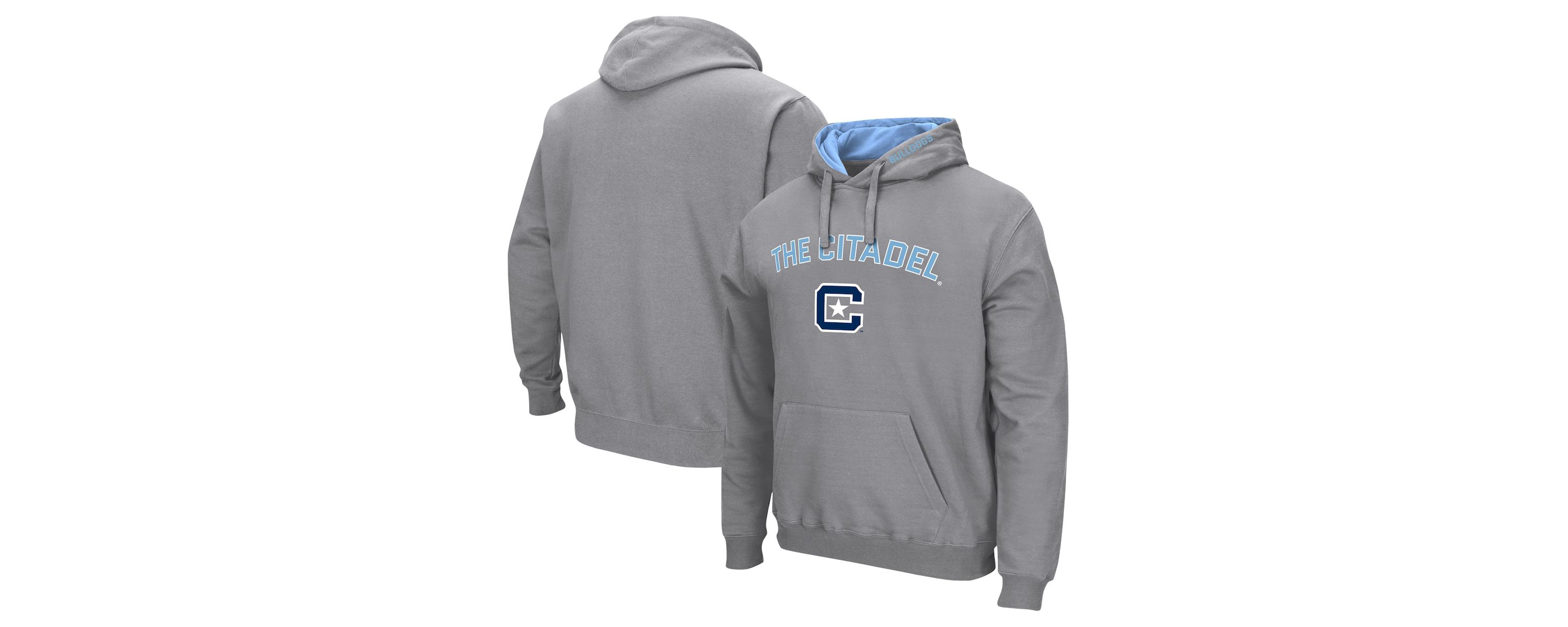 NCAA Citadel Bulldogs Arch & Logo Pullover Hoodie