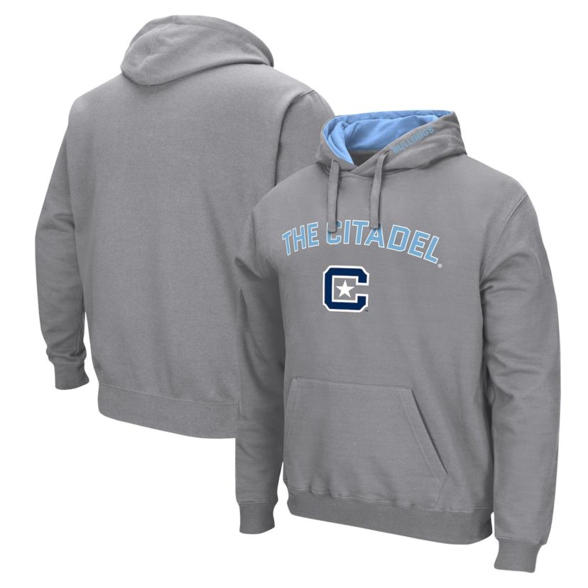 NCAA Citadel Bulldogs Arch & Logo Pullover Hoodie