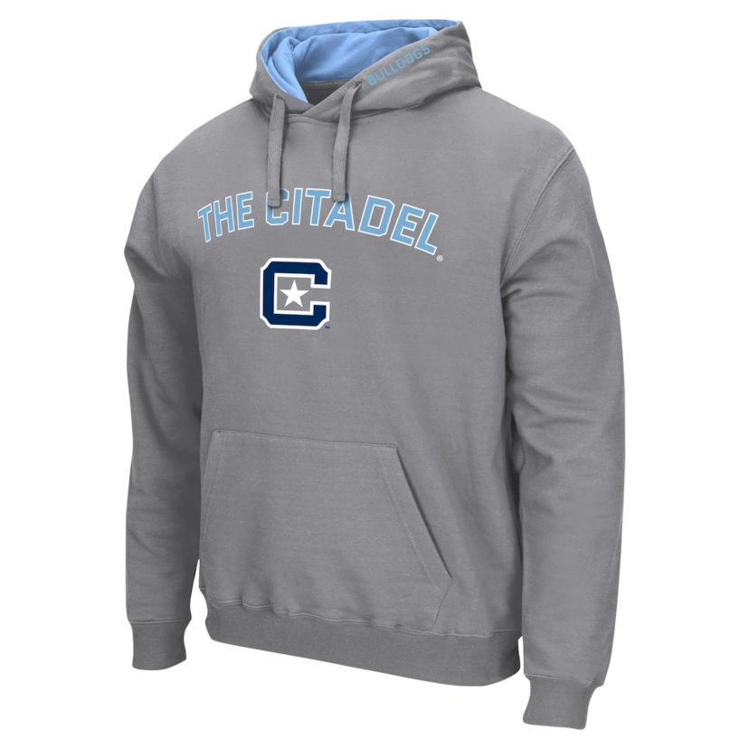 NCAA Citadel Bulldogs Arch & Logo Pullover Hoodie