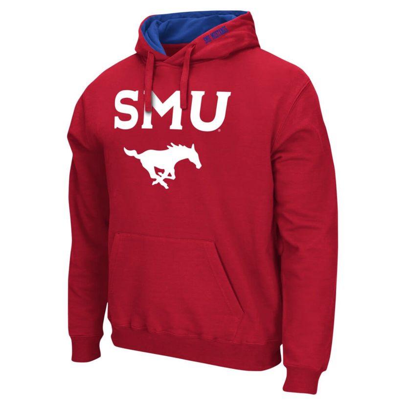 NCAA SMU Mustangs Arch & Logo Pullover Hoodie