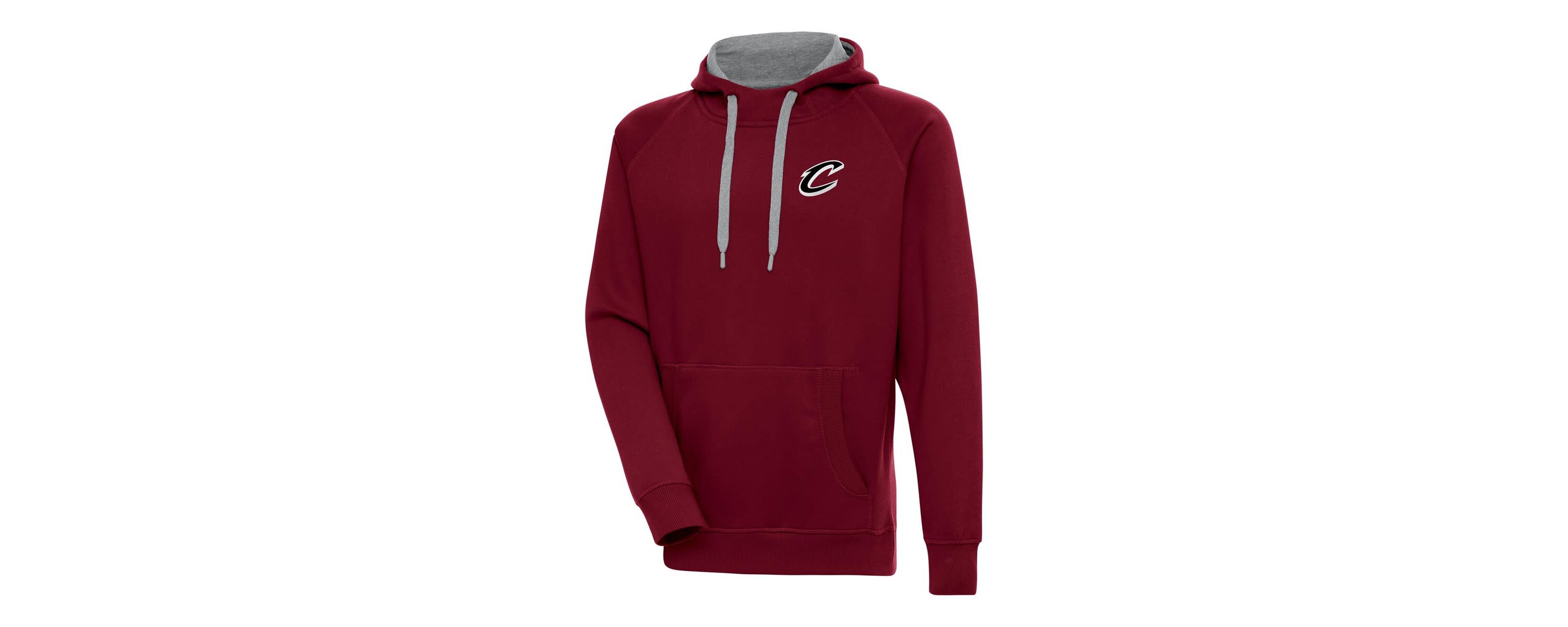 NBA Cleveland Cavaliers Metallic Logo Victory Raglan Pullover Hoodie