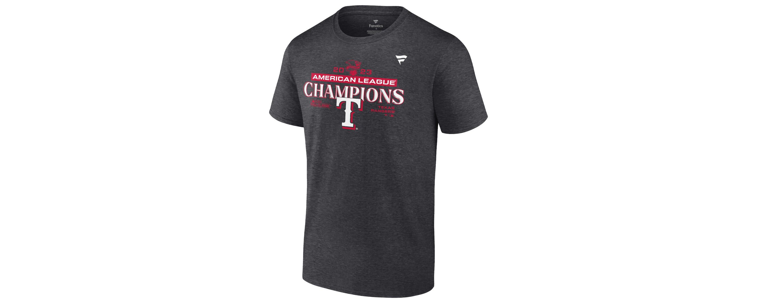 MLB Fanatics Texas Rangers 2023 American League s Locker Room Big & Tall T-Shirt