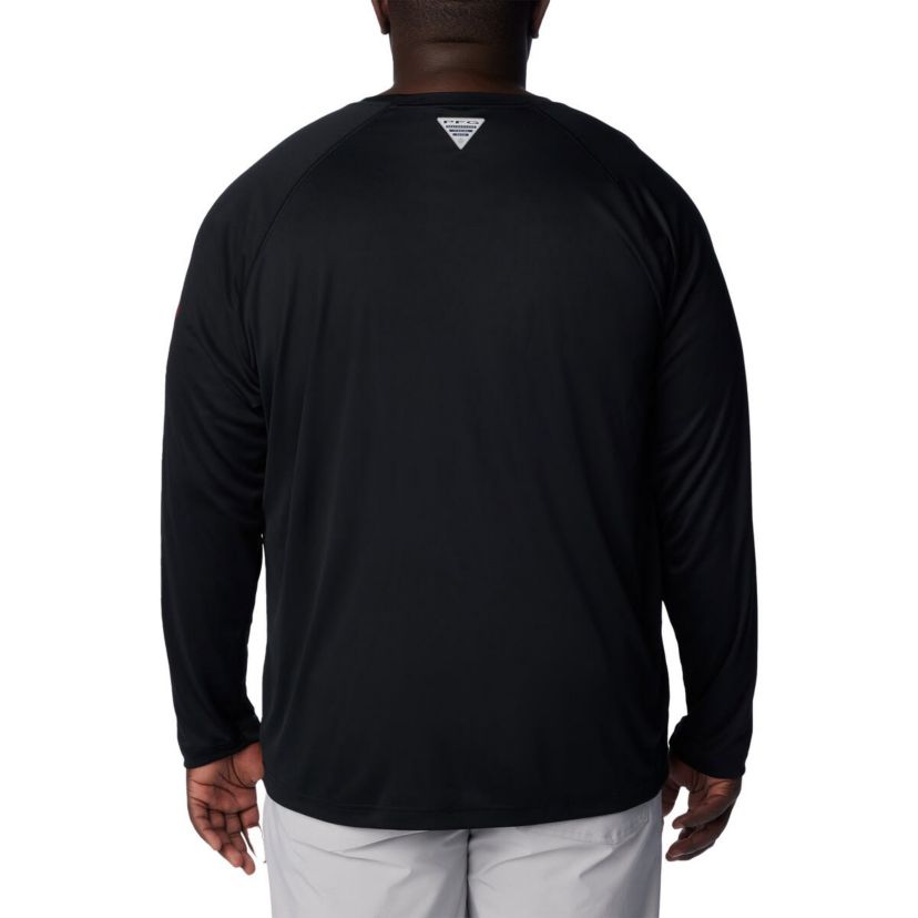 NCAA Arkansas Razorbacks Big & Tall PFG Terminal Tackle Omni-Shade Raglan Long Sleeve T-Shirt