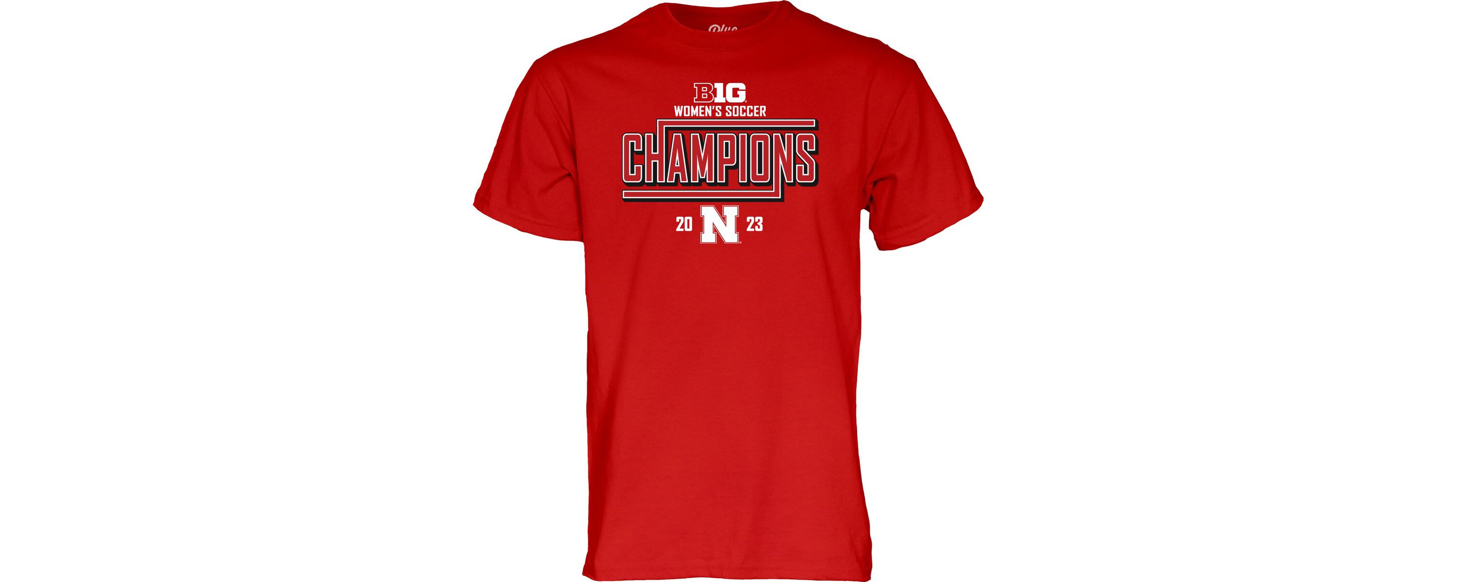 NCAA Unisex Nebraska Huskers 2023 Big Ten Soccer Regular Season s Locker Room T-Shirt