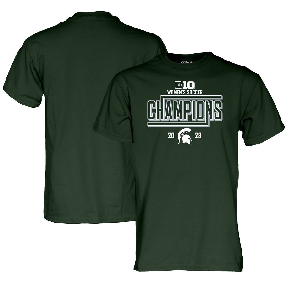 NCAA Unisex Michigan State Spartans 2023 Big Ten Soccer Regular Season s Locker Room T-Shirt