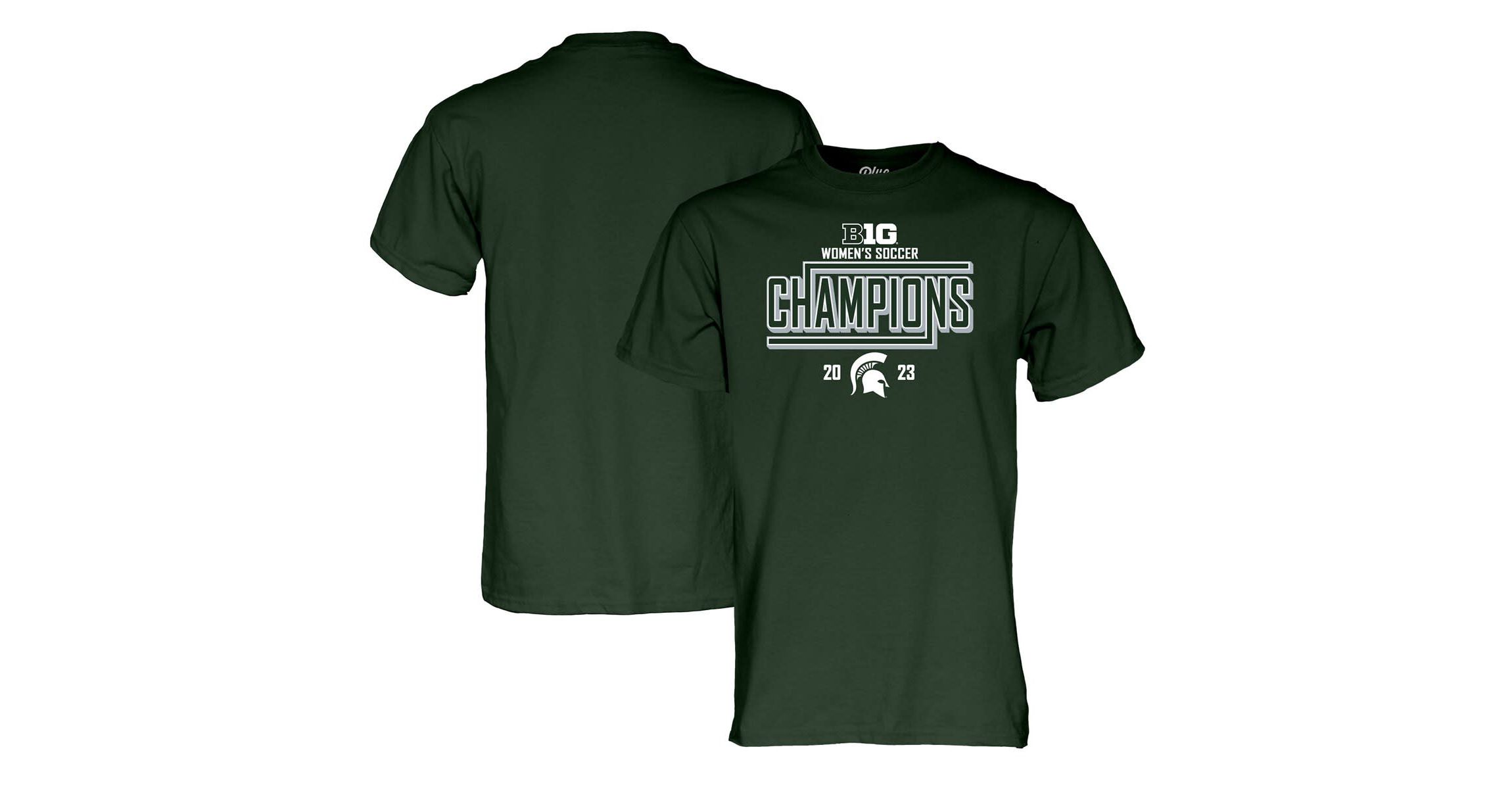 NCAA Unisex Michigan State Spartans 2023 Big Ten Soccer Regular Season s Locker Room T-Shirt