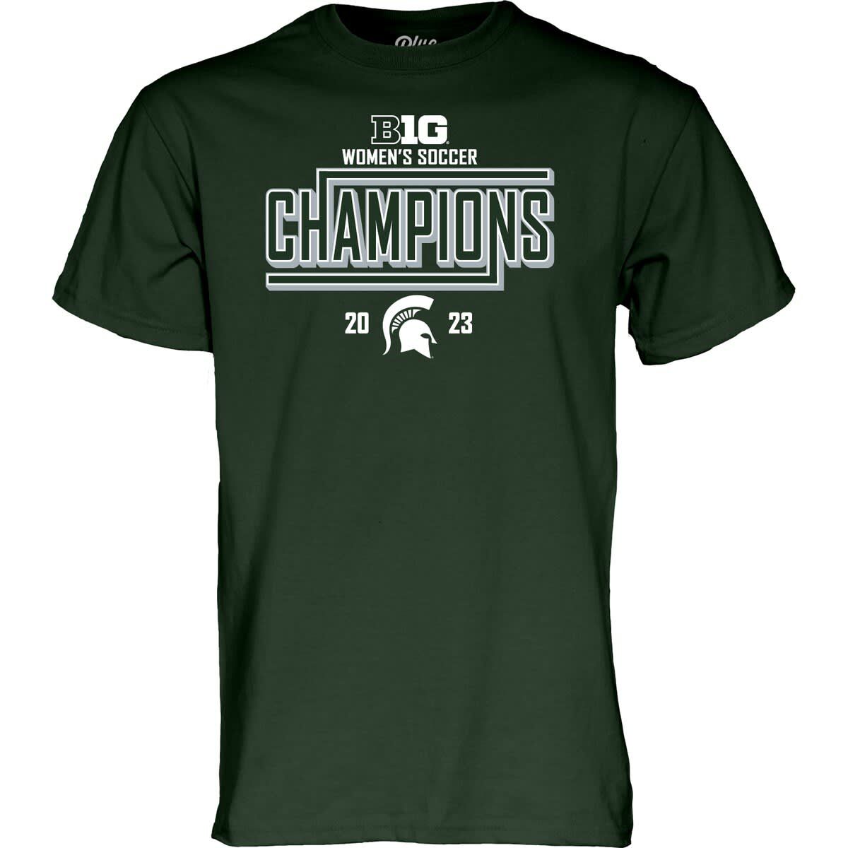NCAA Unisex Michigan State Spartans 2023 Big Ten Soccer Regular Season s Locker Room T-Shirt