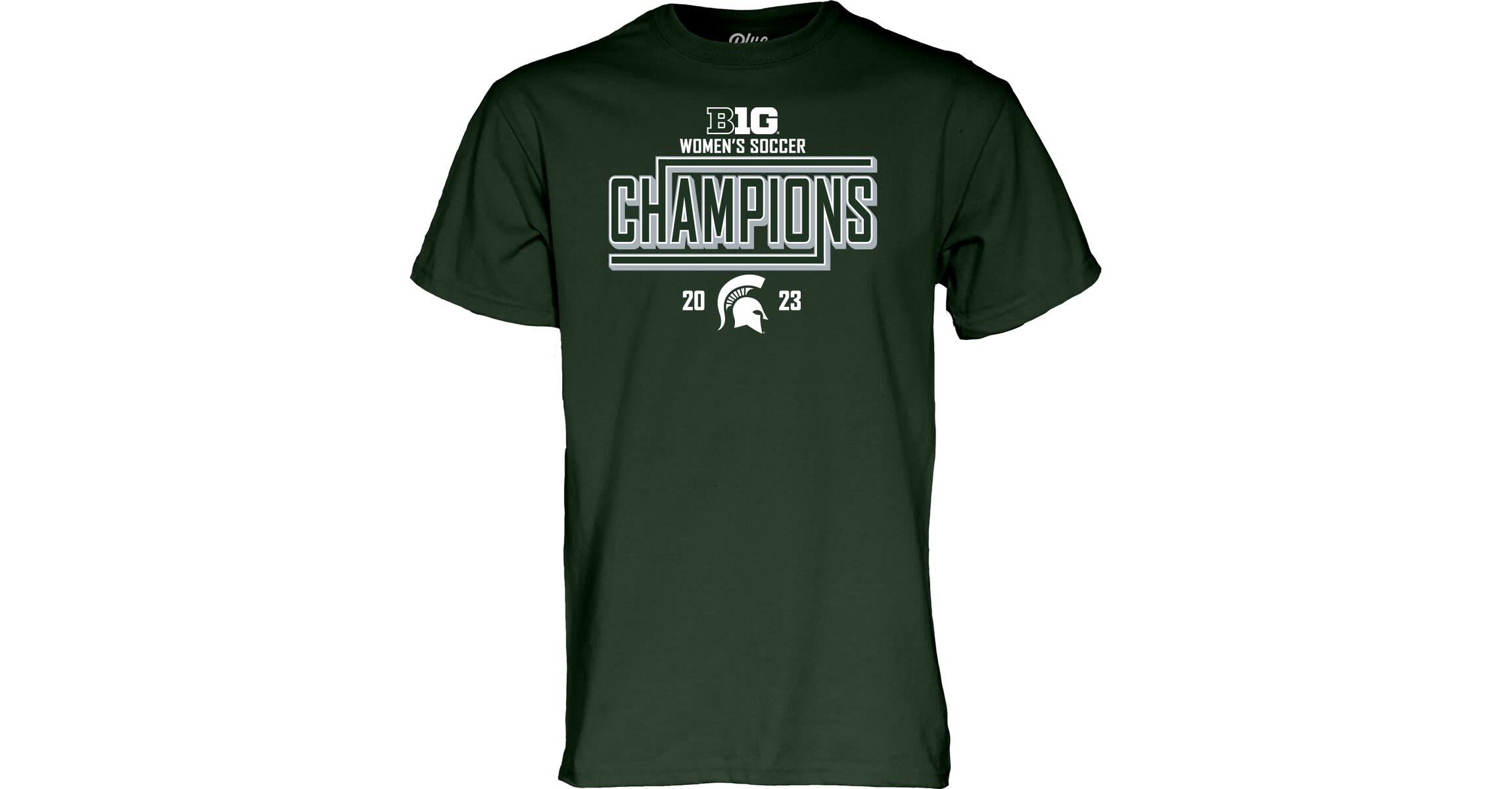 NCAA Unisex Michigan State Spartans 2023 Big Ten Soccer Regular Season s Locker Room T-Shirt