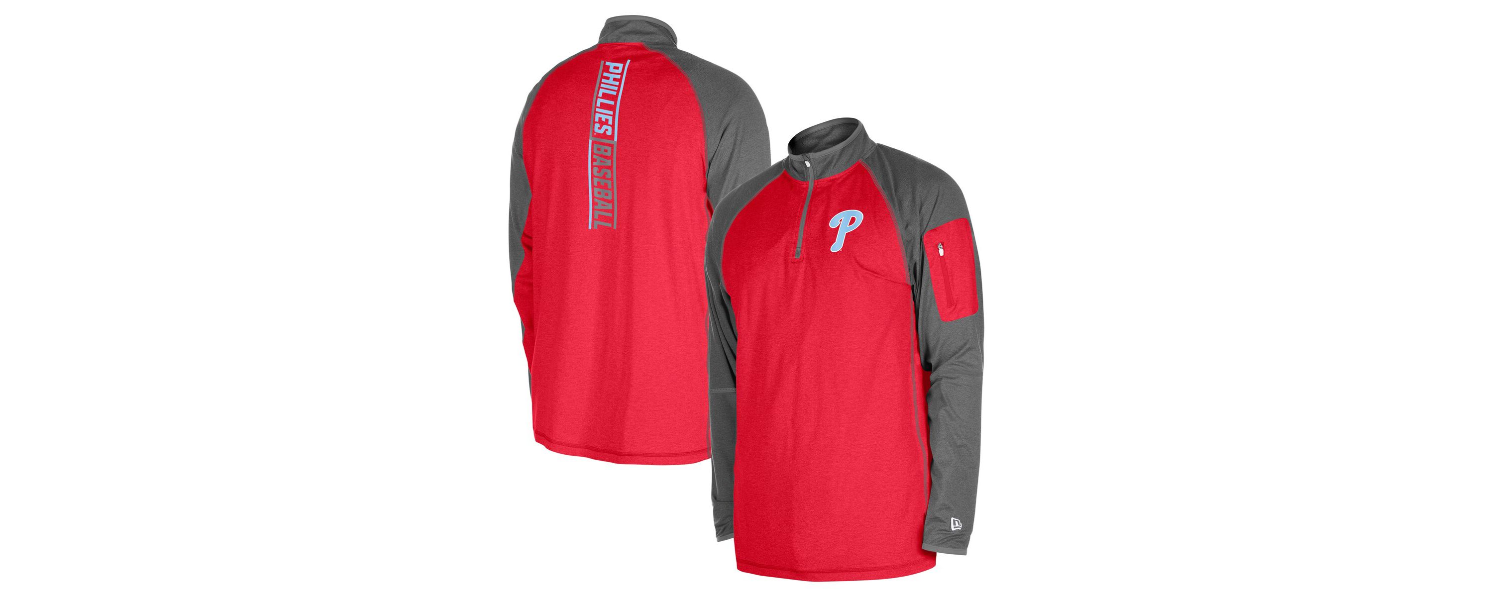 MLB Philadelphia Phillies Fathers Day Raglan Quarter-Zip Top