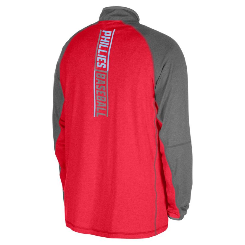 MLB Philadelphia Phillies Fathers Day Raglan Quarter-Zip Top