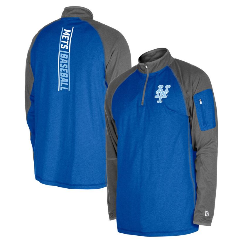 MLB New York Mets Fathers Day Raglan Quarter-Zip Top