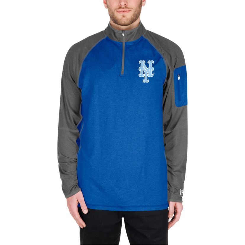 MLB New York Mets Fathers Day Raglan Quarter-Zip Top