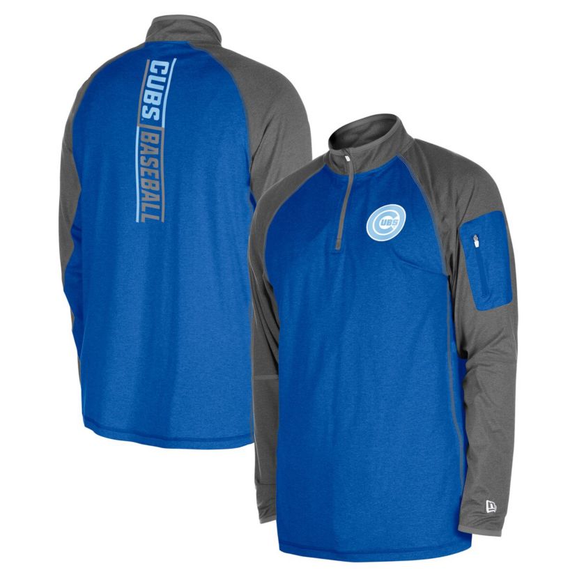 MLB Chicago Cubs Fathers Day Raglan Quarter-Zip Top