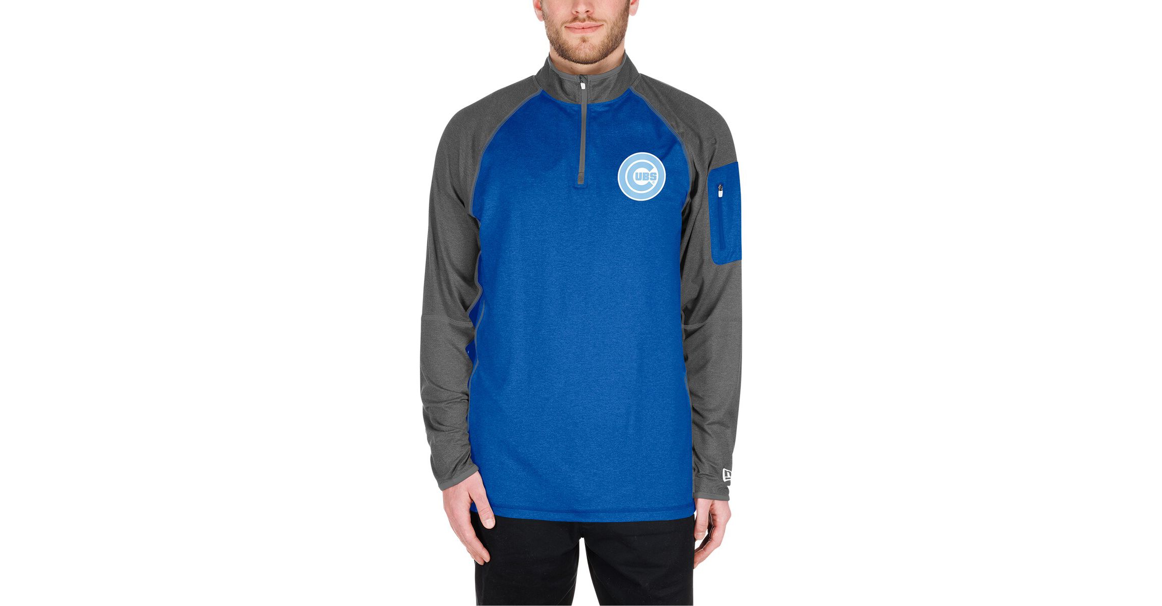 MLB Chicago Cubs Fathers Day Raglan Quarter-Zip Top