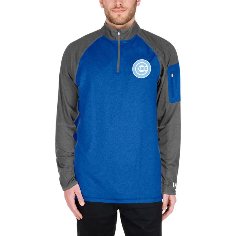MLB Chicago Cubs Fathers Day Raglan Quarter-Zip Top