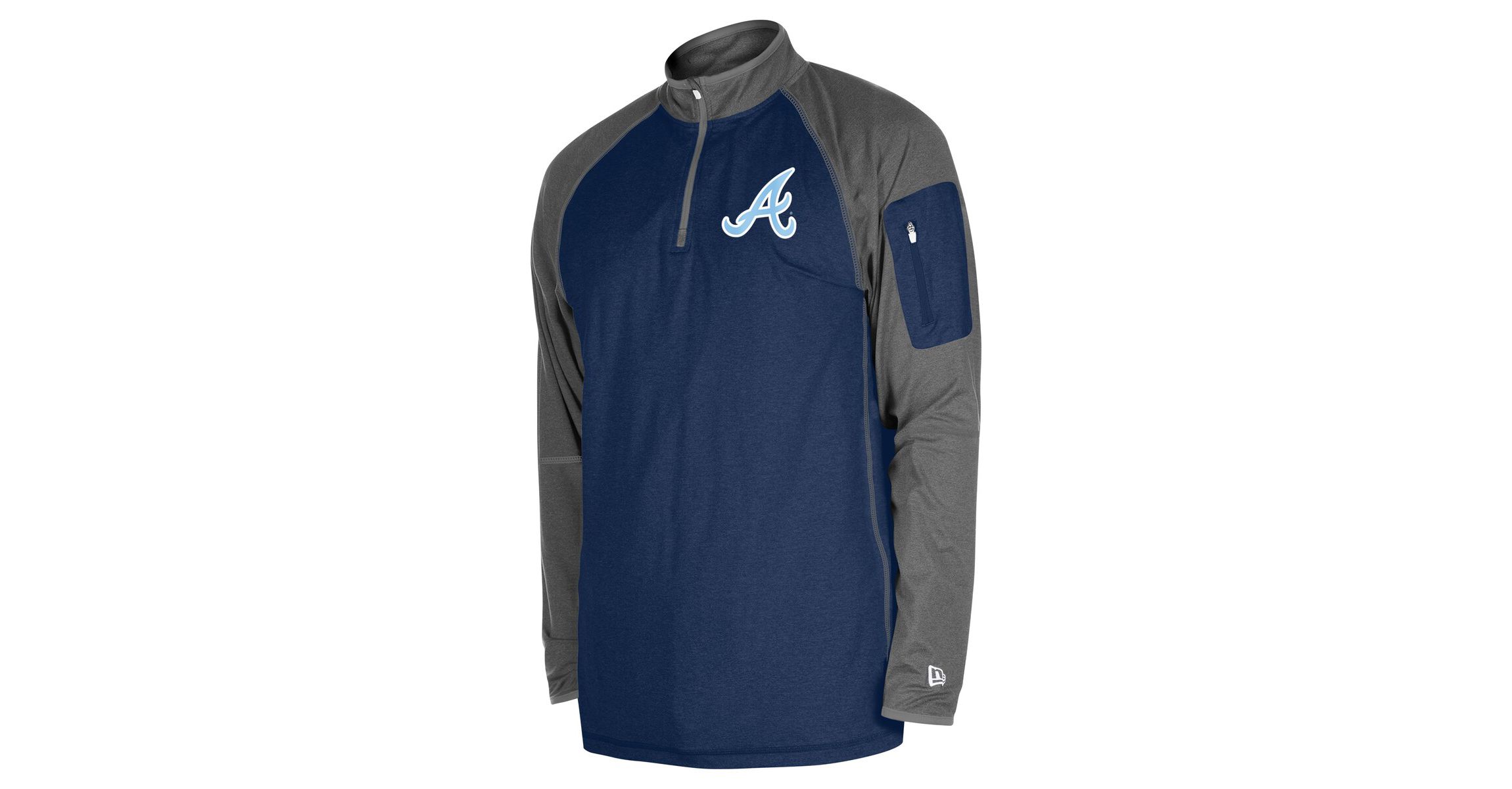 MLB Atlanta Braves Fathers Day Raglan Quarter-Zip Top