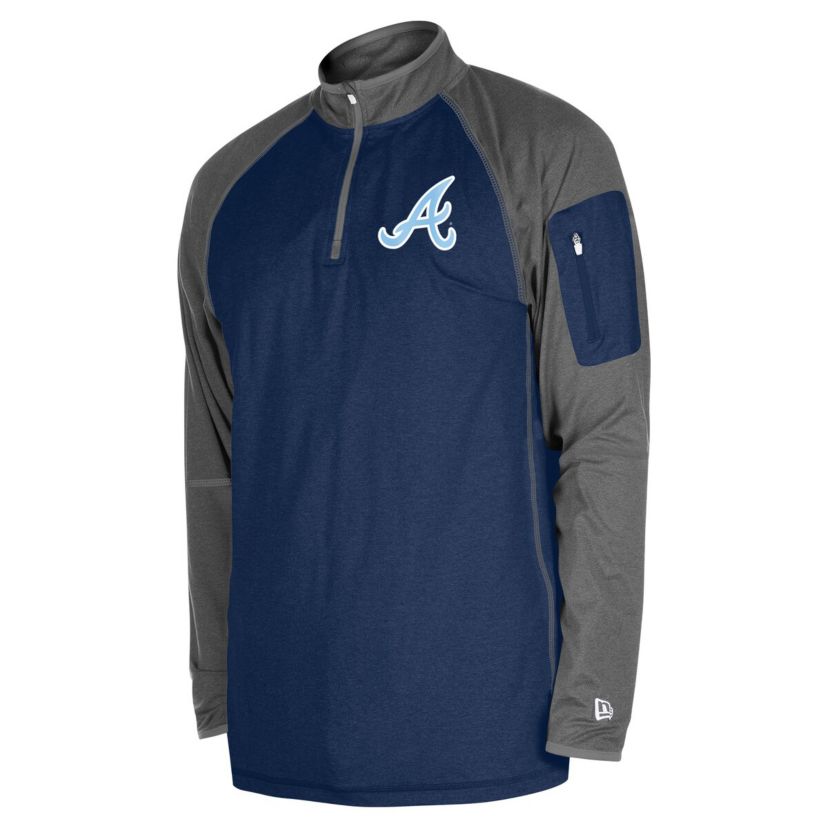 MLB Atlanta Braves Fathers Day Raglan Quarter-Zip Top