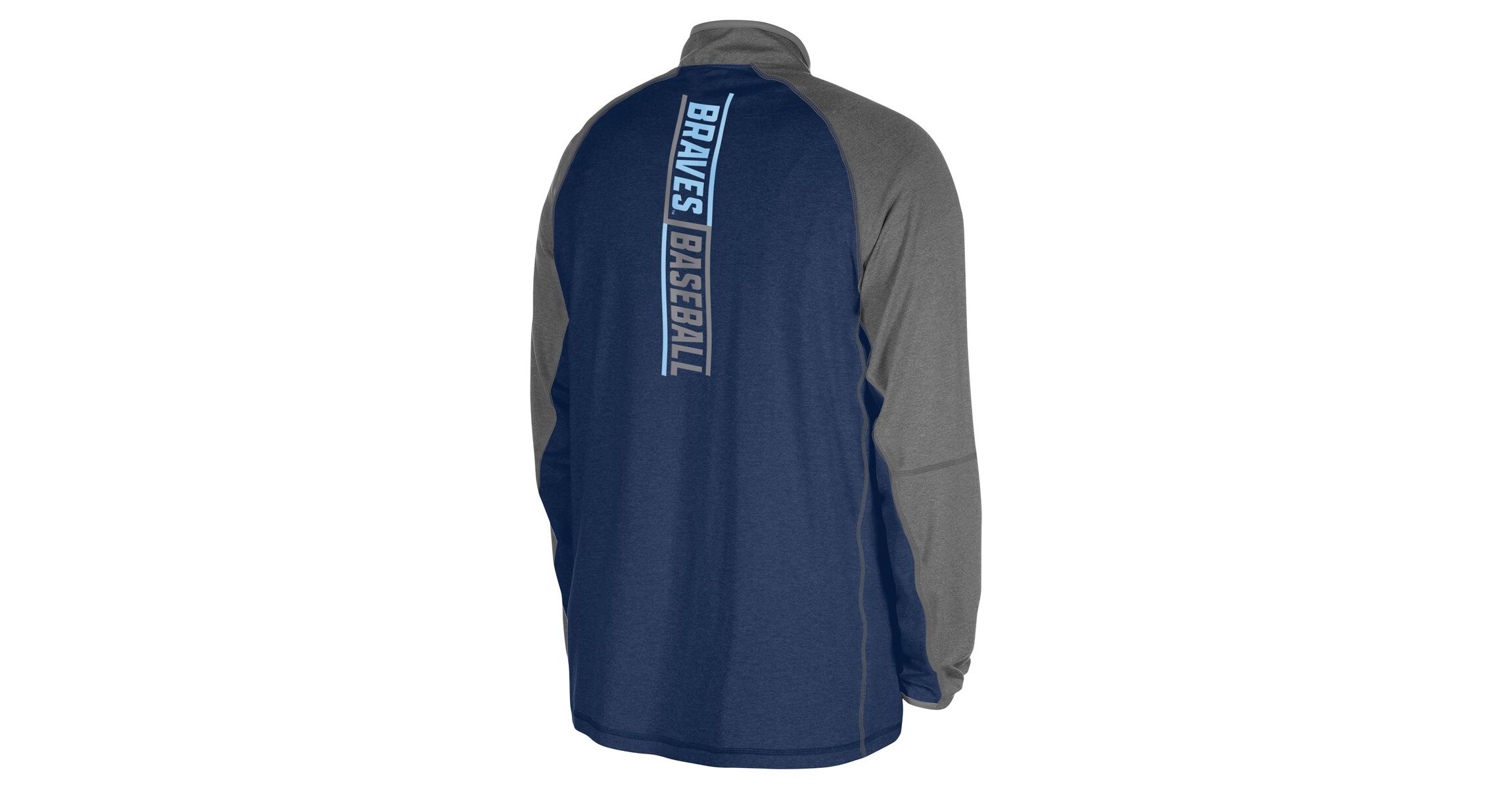 MLB Atlanta Braves Fathers Day Raglan Quarter-Zip Top