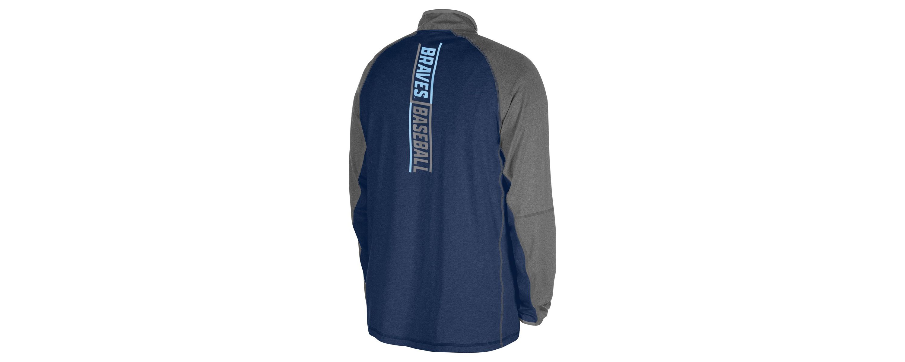 MLB Atlanta Braves Fathers Day Raglan Quarter-Zip Top