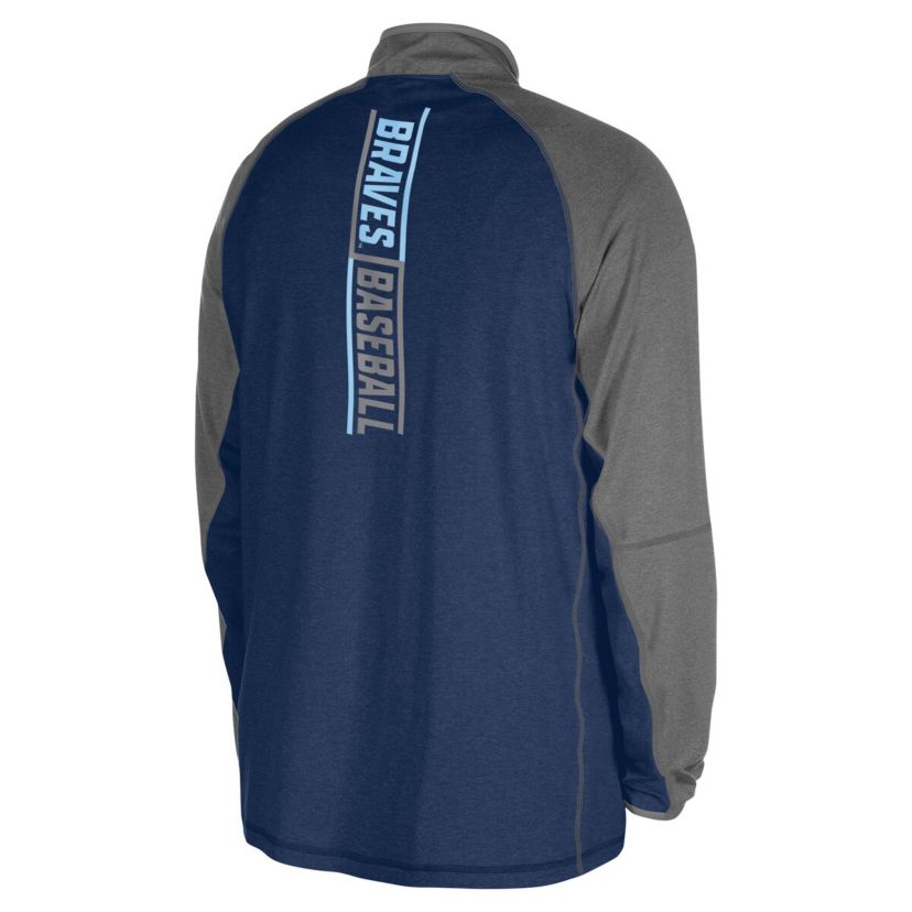 MLB Atlanta Braves Fathers Day Raglan Quarter-Zip Top