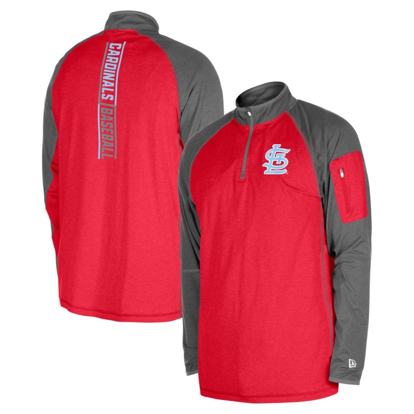 MLB St. Louis Cardinals Fathers Day Raglan Quarter-Zip Top