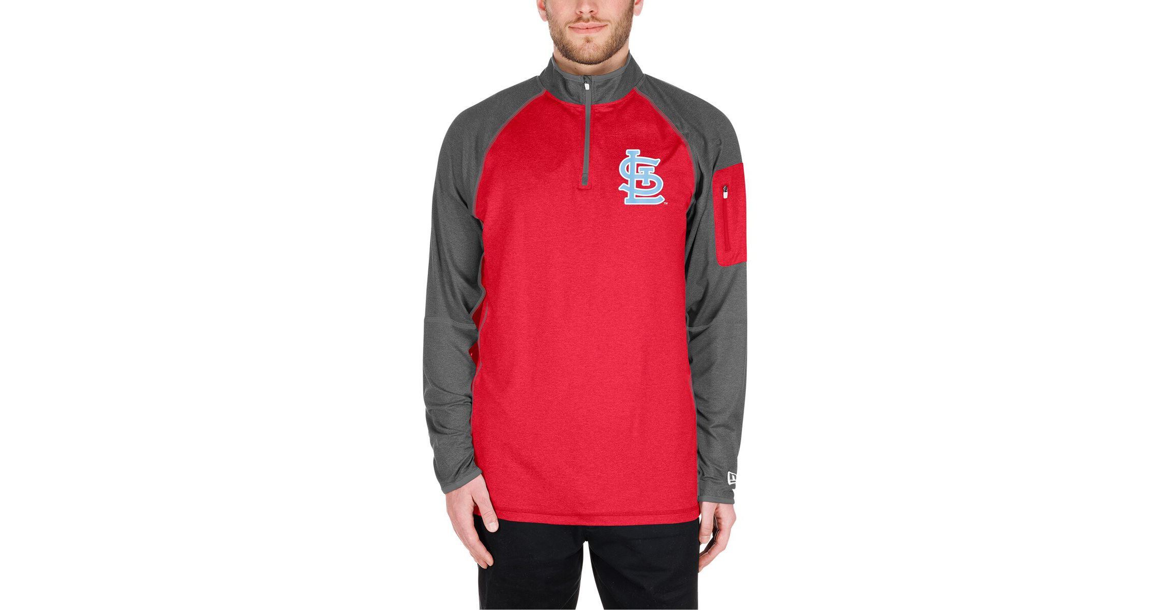 MLB St. Louis Cardinals Fathers Day Raglan Quarter-Zip Top