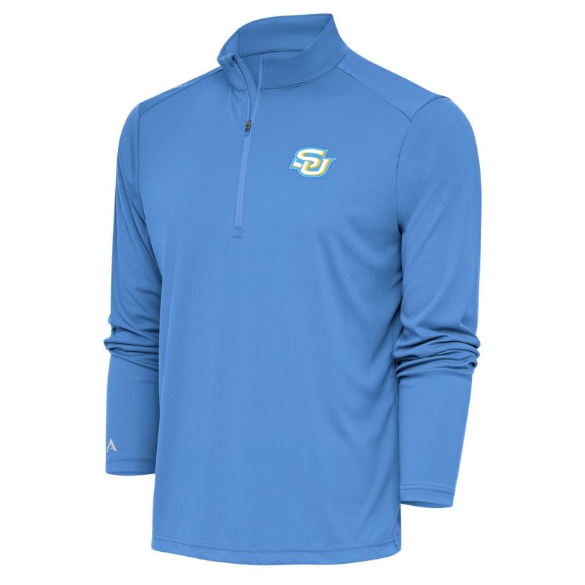 NCAA Light Southern University Jaguars Tribute Quarter-Zip Pullover Top
