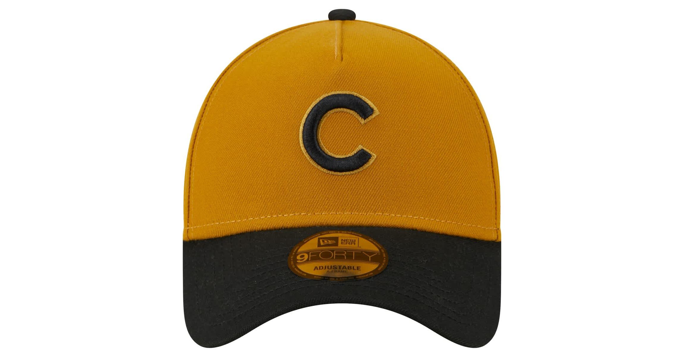 MLB Gold/Black Chicago Cubs Rustic A-Frame 9FORTY Adjustable Hat