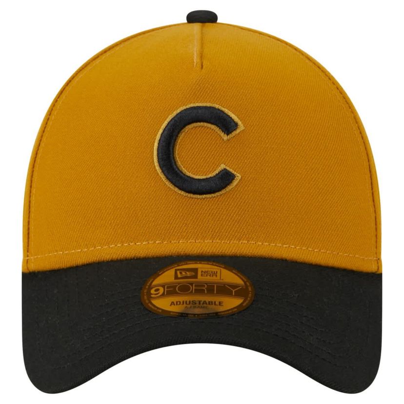 MLB Gold/Black Chicago Cubs Rustic A-Frame 9FORTY Adjustable Hat