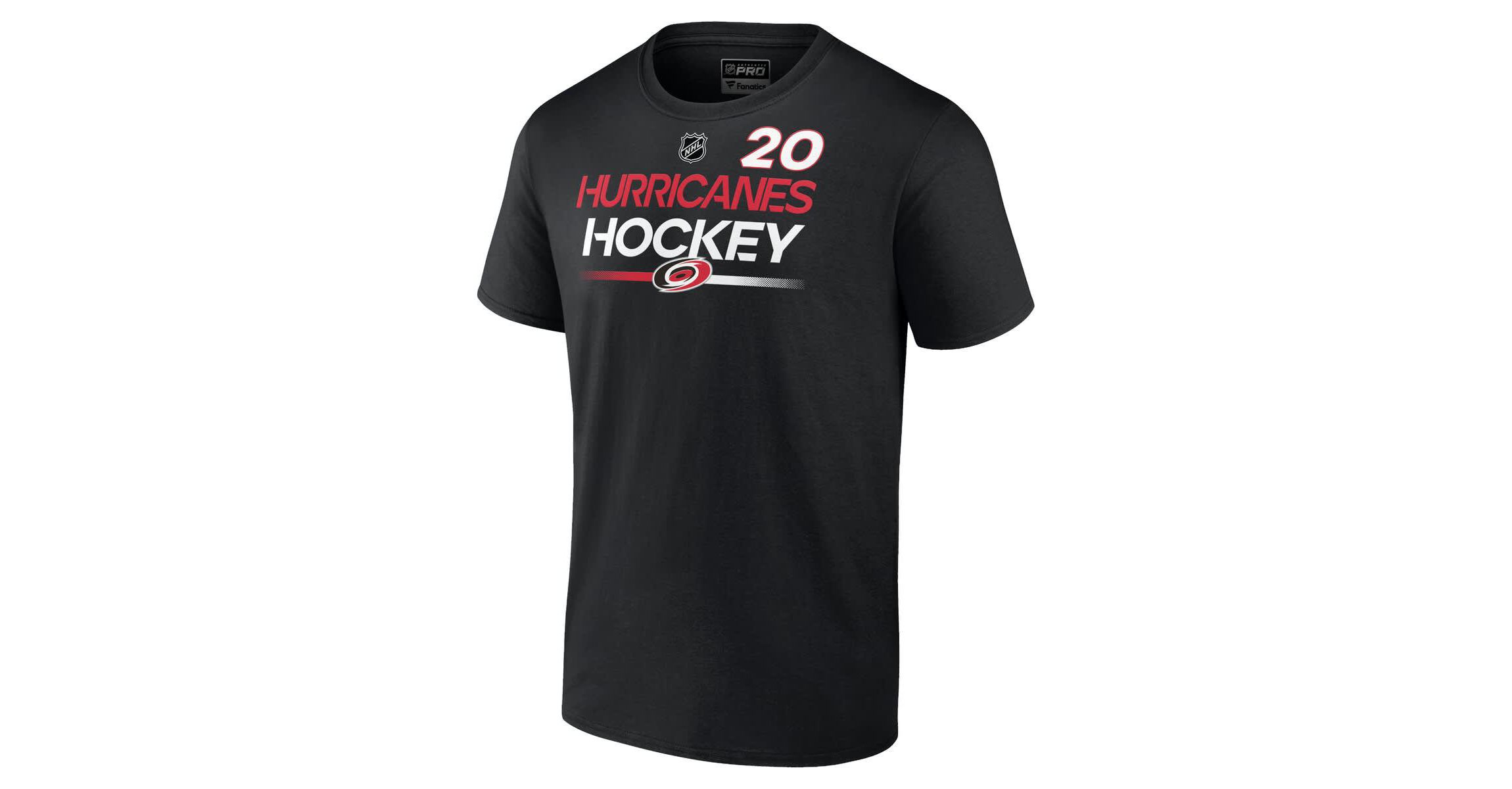 NHL Fanatics Sebastian Aho Carolina Hurricanes Authentic Pro Prime Name & Number T-Shirt
