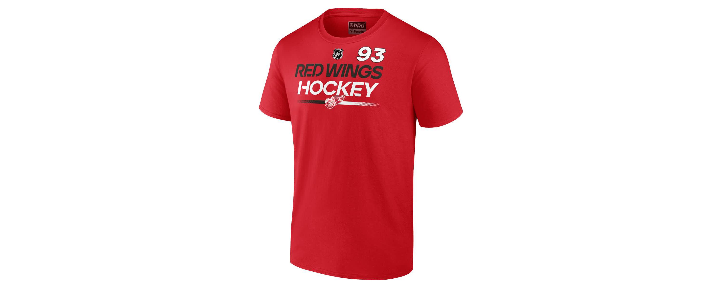 NHL Fanatics Alex DeBrincat Detroit Wings Authentic Pro Prime Name & Number T-Shirt