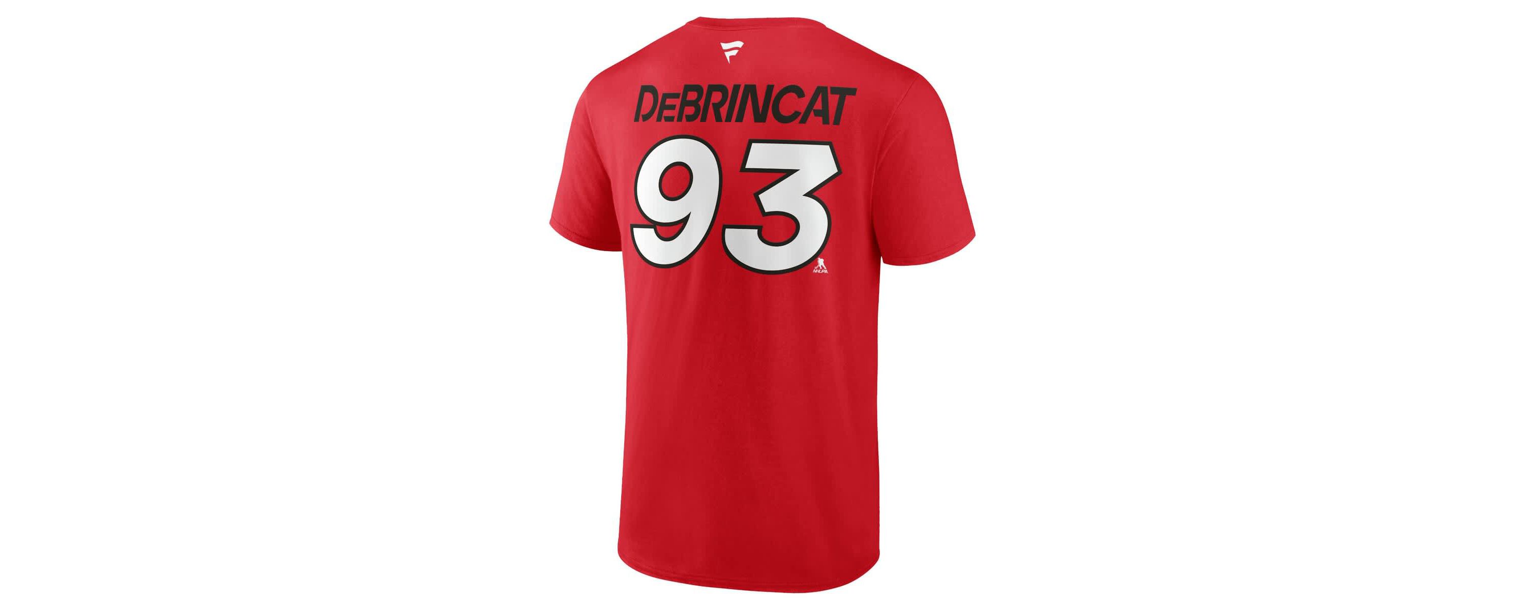 NHL Fanatics Alex DeBrincat Detroit Wings Authentic Pro Prime Name & Number T-Shirt
