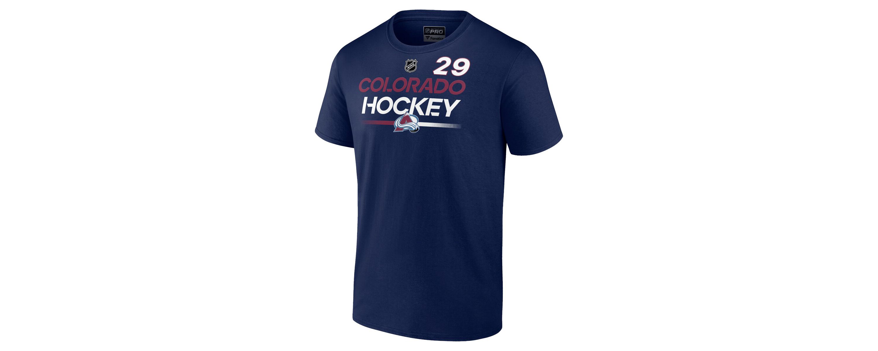 NHL Fanatics Nathan MacKinnon Colorado Avalanche Authentic Pro Prime Name & Number T-Shirt